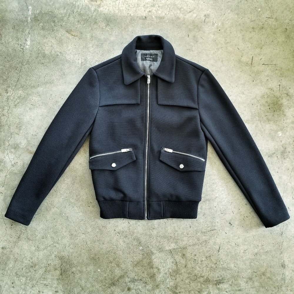 STRUCTURED JACKET (NAVY)